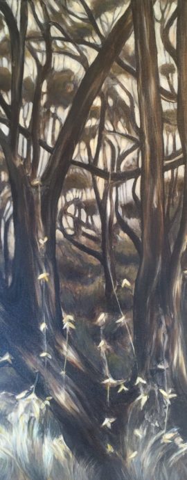 Forest-Within-Acrylic-Charcoal-on-Canvas-76-x-61cm